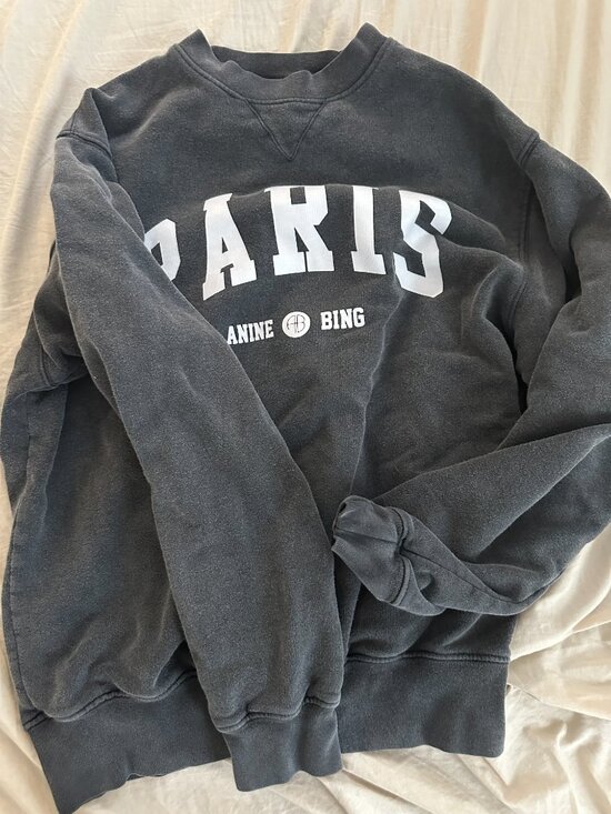 Anine Bing Sweaters - Anine Bing Crewneck Paris Sweatshirt- XS
